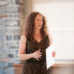 Megan Hamilton presenting